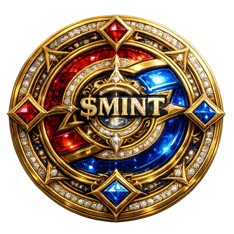 Blue and gold utility emblem